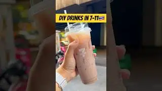 When Chocolate Meet Coconut,Let&rsquo;s DIY Drinks In 7-11 🇹🇭 #bangkok #drink #asmr #711