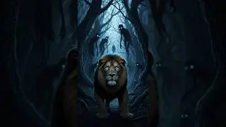 # viral The Ghost and the Lion | # शेर और चुड़ैल रात में | #शॉर्ट वायरल घोस्ट