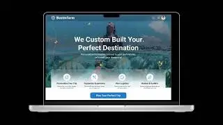 Personalized Travel Itinerary Generator &ndash; UI/UX Landing Page Design