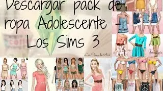 Descargar Pack de ropa adolescente - Los Sims 3