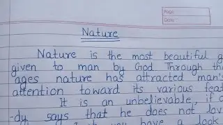 Write an essay on Nature in English || Paragraph on Nature in English ||#extension.com