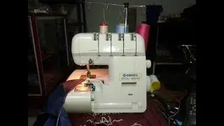 GEMSY gem300 overlock ,el diferencial, enhebrado y puntada perfecta maquina de coser sewing machine