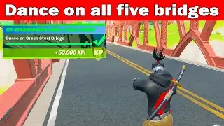 Dance On All Five Colored Bridges in a Single Match | Fortnite XP Xtravaganza Week 3