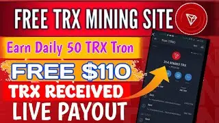 Freetron.in free earned TRX coins withdrawal process 20$ per day