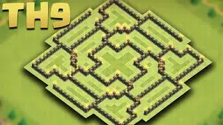 Clash of Clans - Town Hall 9 (TH9) Farming Base Jun 2016 [No One Attack Me] + Replays