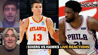 PHILADELPHIA 76ERS VS ATLANTA HAWKS GAME 4 LIVE REACTIONS | Sports Hounds