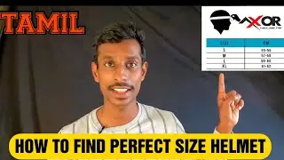 How to choose perfect size helmets in tamil | how to measure helmet size in Tamil |axor vivid helmet