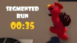 Gang Beasts: Roof Solo Speedrun in 0:35 (Segmented)