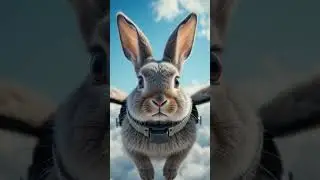 Flying Bunny in 4K! 🐇 | Realistic AI Animation by Digen AI