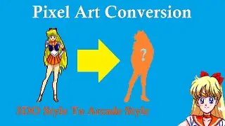 🎨 Sailor Venus Victory Pose 2nd & 3rd Frames Pixel Art Conversion Time Lapse 3DO To Arcade Style 🎨