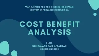 Cost Benefit Analysis - MPSI 2021