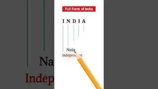 Full Form of India | India Full Form #india #fullform #gk #shorts