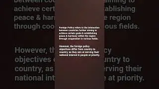What's Foreign Policy all about?