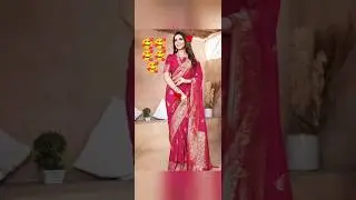 @ Banarasi silk look mein border wali Saree ❤❤❤❤#youtube #love Saree# online# short feed 9235358504