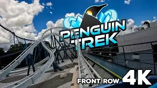 POV: ALL NEW Penguin Trek (Front Row) at Seaworld Orlando 2024 4K 30FPS | #seaworldorlando #intamin