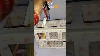 DIY Orange Aesthetic Pen Holder 🧡 | School Hacks