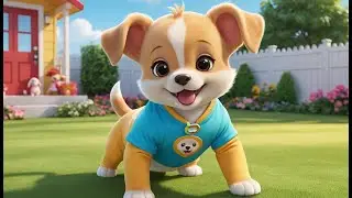 Little Puppy Wave Wave Bye | Cute Kids Song | Fun Nursery Rhyme