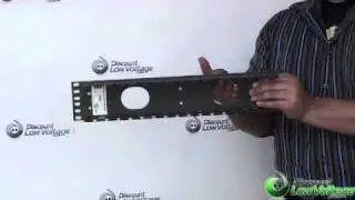2U Single Sided Rackmount Cable Management Panel