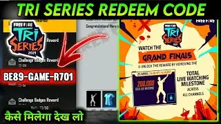 Free Shake it Up Emote Redeem Code Free Fire | Tri Series Grand Final Redeem Code | 25 April Update