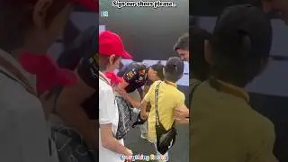 Fan made Sergio Perez to sign their shoes #sergioperez #f1funnymoments #f1shorts