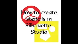 How to create a simple stencil in Silhouette Studio using three different techniques.