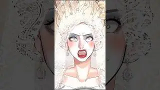 They messed up her wedding makeup 🤣🤣 #manhwa #manga #manhua #shorts