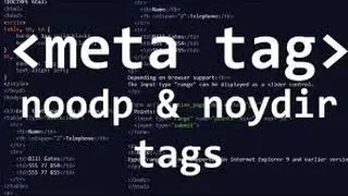 NOODP Tag: What is NOODP | Why Use NOODP Tag