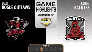 NBHL North Shore Tier 3: Boston Rattlers vs. Mass Rogue Outlaws Highlights (05/18/2025)