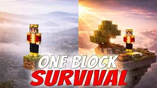 Minecraft One Block Survival EP-1 😱 | Iron Armor in First Day?! 😱😱 #minecraft #minecraftpe #gaming