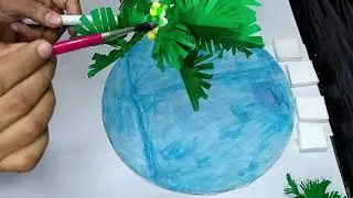 Coconut tree with pond project