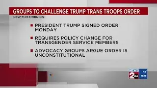 Advocacy groups to challenge Trump&rsquo;s order on transgender troops