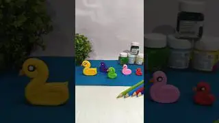 Cute clay ducks making #diy #craft #handmade #decoration #duck