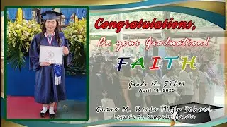 FAITH'S Graduation Day @C.M. Recto High Shool - April 14, 2025 #grade12Stem #graduation #success 