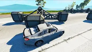 Large Spinner Crash Car Demolution / Sports Car SUPER BUMP / BeamNG Drive #8