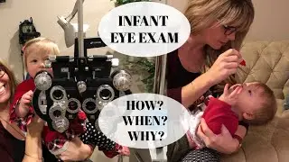 TWIN INFANT'S FIRST EVER EYE EXAM!! DO THEY NEED GLASSES??