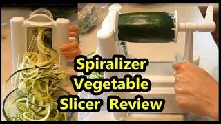 Spiralizer Tri-Blade Vegetable Slicer Review - Zucchini & Vegetable Noodles