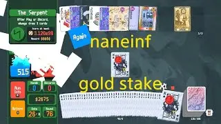 balatro naneinf (unseeded, no legendary), gold stake