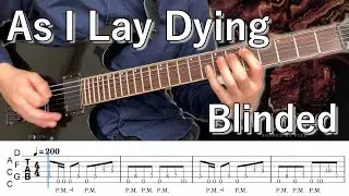 Blinded / As I Lay Dying (screen TAB | Guitar Lesson)