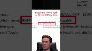 Installing more ram in a 32-bit PC meme. Windows vs me part 3