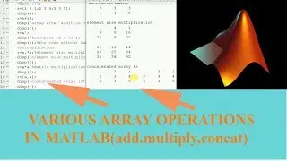 Array operations in matlab