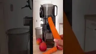 Freshly squeezed carrot apple juice with AMZCHEF SJ-036 Automatic Cold Press Juicer.