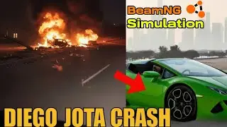 Diogo Jota Crash Simulation 🇪🇸 | Beamng.drive