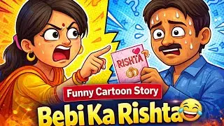 Bebi Ka Rishta 😂 | Funny Cartoon Story | Indian Cartoon Comedy | Moral Story