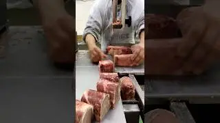 Frozen Buffalo Meat Cutting Skills#shorts