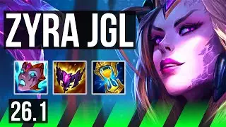 ZYRA vs XIN ZHAO (JGL) | 48K damage, Good KDA: 21/2/13 | NA Master | 26.1