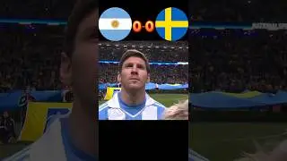 Argentina vs Sweden 3-2 ● Messi goal 🇦🇷✨🏆 #shorts #ytshorts #football #lm10 #argentina #cr7