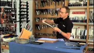 Messer schleifen mit dem Keramik Schleifstab