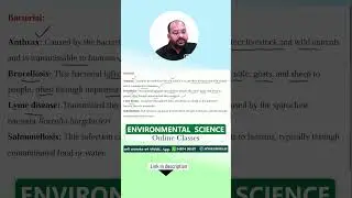 Bacterial Disease🌎Environmental Science | UGC NET | GPCB | CPCB | HPSC | SWMG | JKPSC