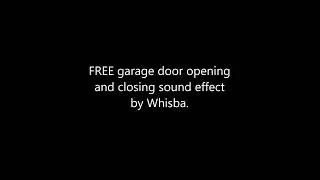 FREE garage door opening and closing sound effect. Reuse, sample, edit as you wish.