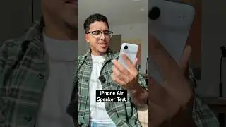 Тест динамика iPhone Air!